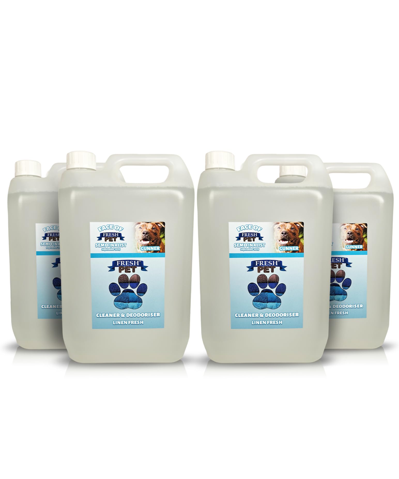 FRESH PET CLEANER DISINFECTANT KENNEL/CATTERY PRE FILLED 5L x 4 (Linen Fresh) — image 1