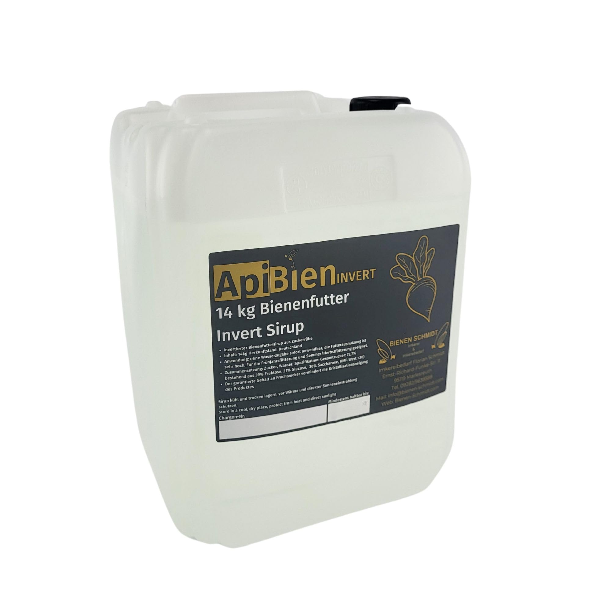 2X APIBIEN Invert 14kg im Kanister Bienenfutter Bienenfuttersirup Rübenzucker Imker