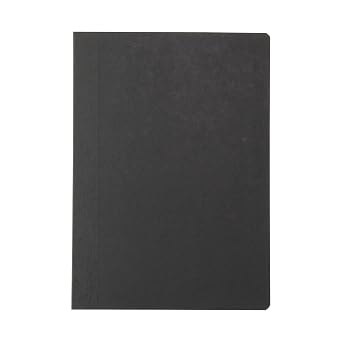 Muji HIGH QUALITY PAPER OPEN -FLAT NOTEBOOK, BLACK A6 x5