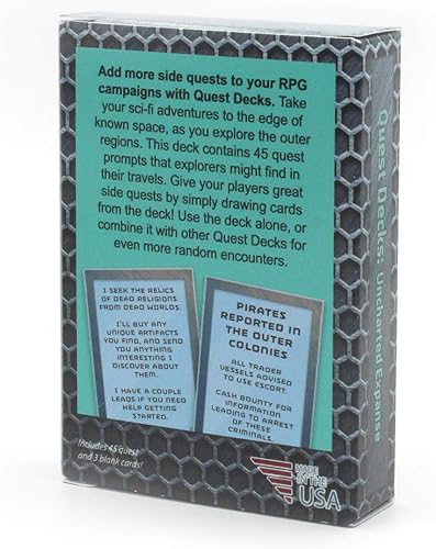 Miniatura 2 de Dice Dungeons Quest Decks Uncharted Expanse  Exploración espacial de ciencia ficción Juego de rol Tarjetas de solicitud de búsqueda abierta