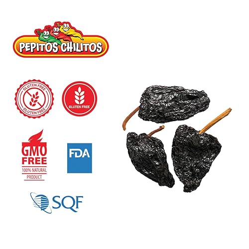Miniatura 3 de PEPITOS CHILITOS Chile Ancho Bolsa resellable de 5 libras, natural y premium, ideal para recetas mexicanas como salsa, tamales y guisos.