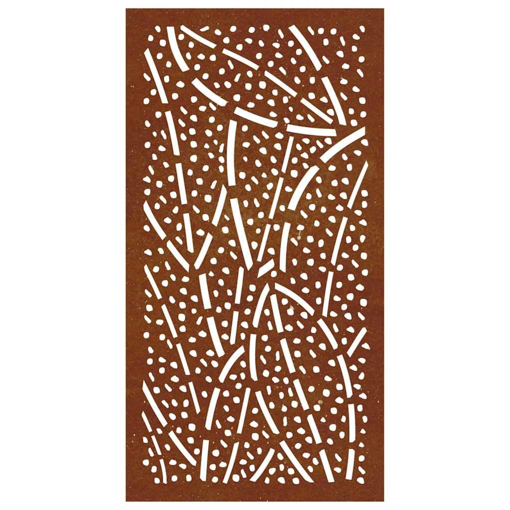 Ozdoba ścienna ogrodowa ze stali ciętej blachy 105 x 55 cm