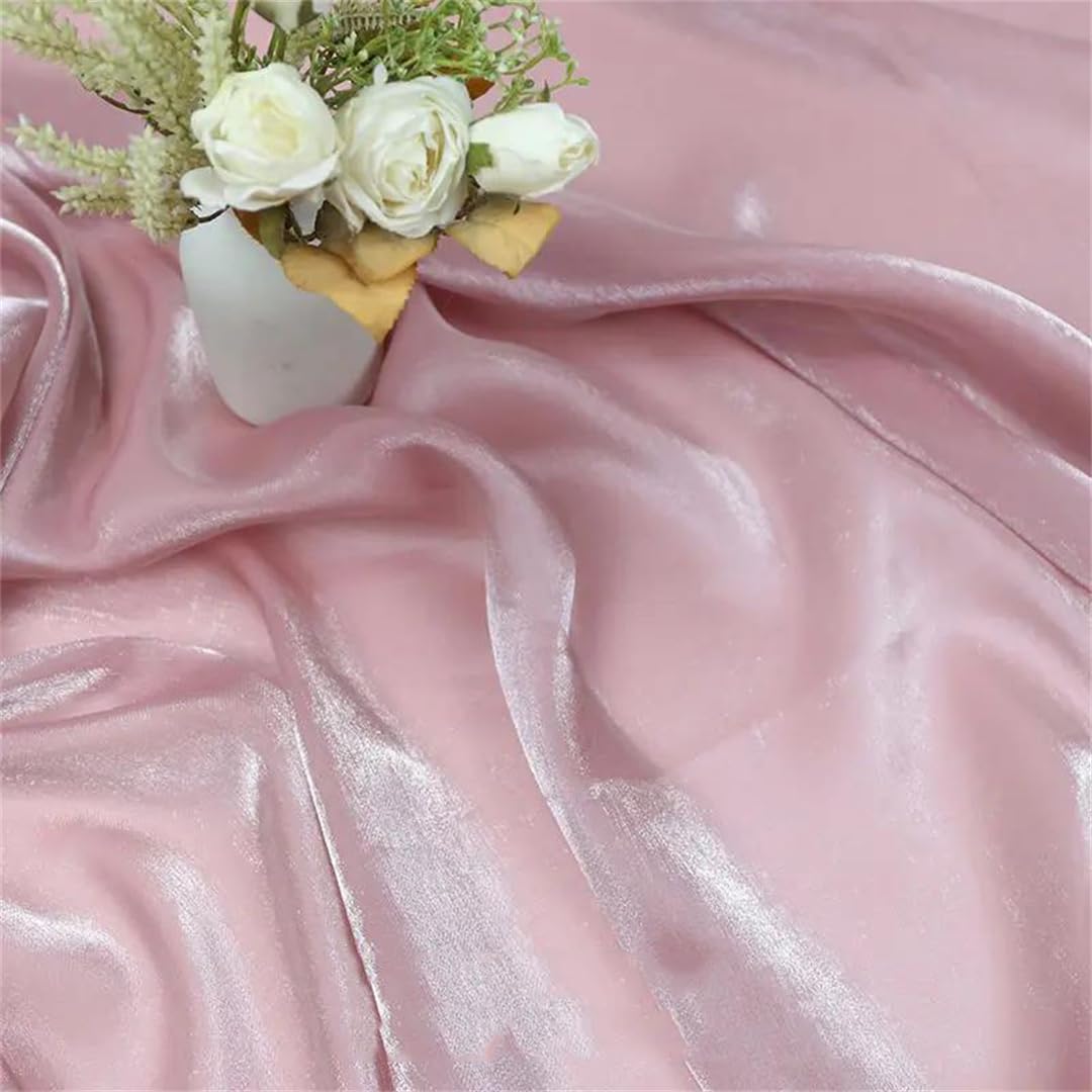 Organza Fabric， Organza Fabric By The Meter Multicolor 100cm x 150cm for Womens Dresses Sewing Decoration(11 Leather Pnnrk)