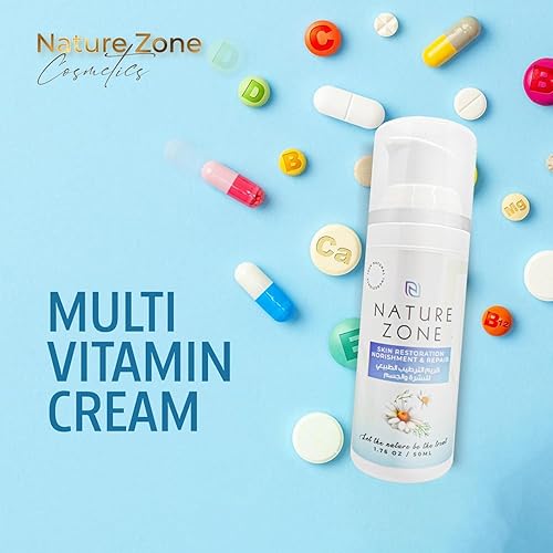 Miniatura 7 de Nature Zone - Crema hidratante natural, crema reparadora de la piel con extractos de hierbas y vitaminas (A, C, E, B5) Mosturizer para piel seca