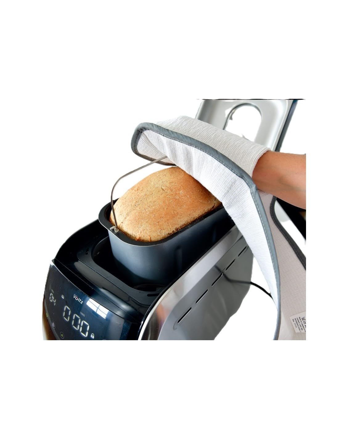 Brotbackautomat, 850W, 12 Programme, LCD Display, Timer, Antihaftbeschichtung, 3 Brotgrößen, Warmhaltefunktion, Verzögerungsstart