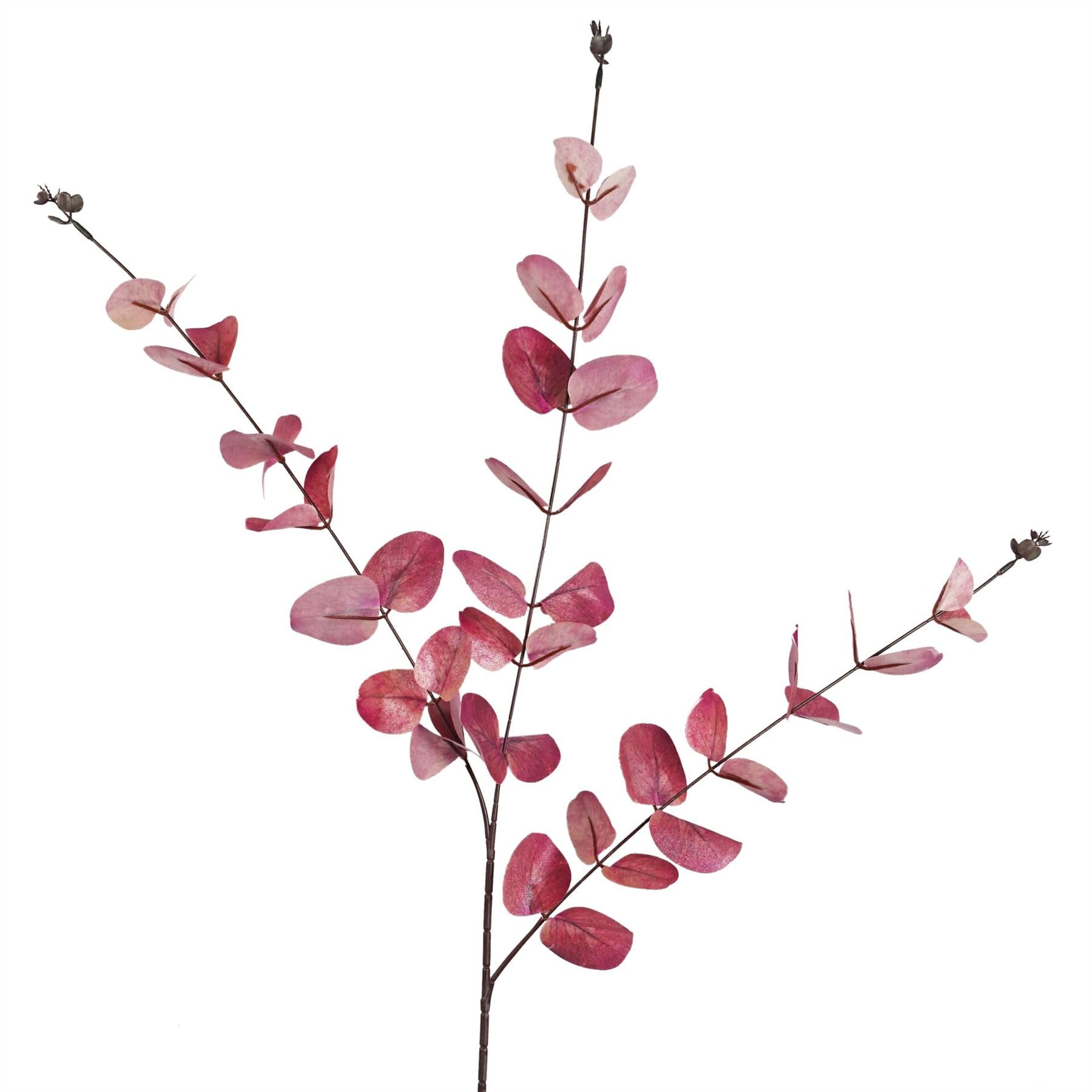 Leaf 80Cm Pink Eucalyptus Foliage Stem