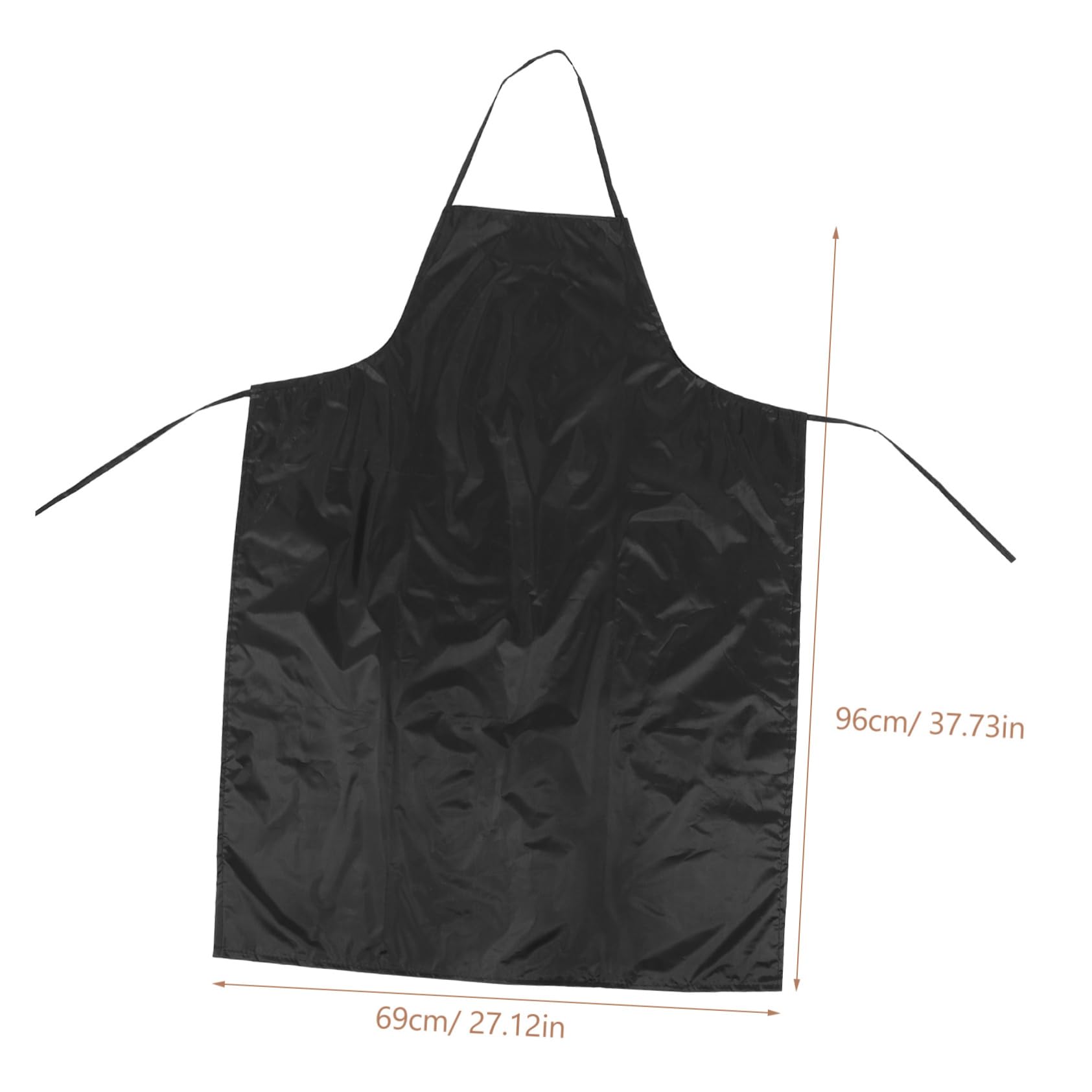 UTHCLO Waterproof and Oilproof Apron Windproof Apron Hangning Neck Apron Heavy Duty Apron Waterproof Vinyl Apron Waterproof Apron Aprons Polyester Taffeta Waterproof Coated Fabric Black