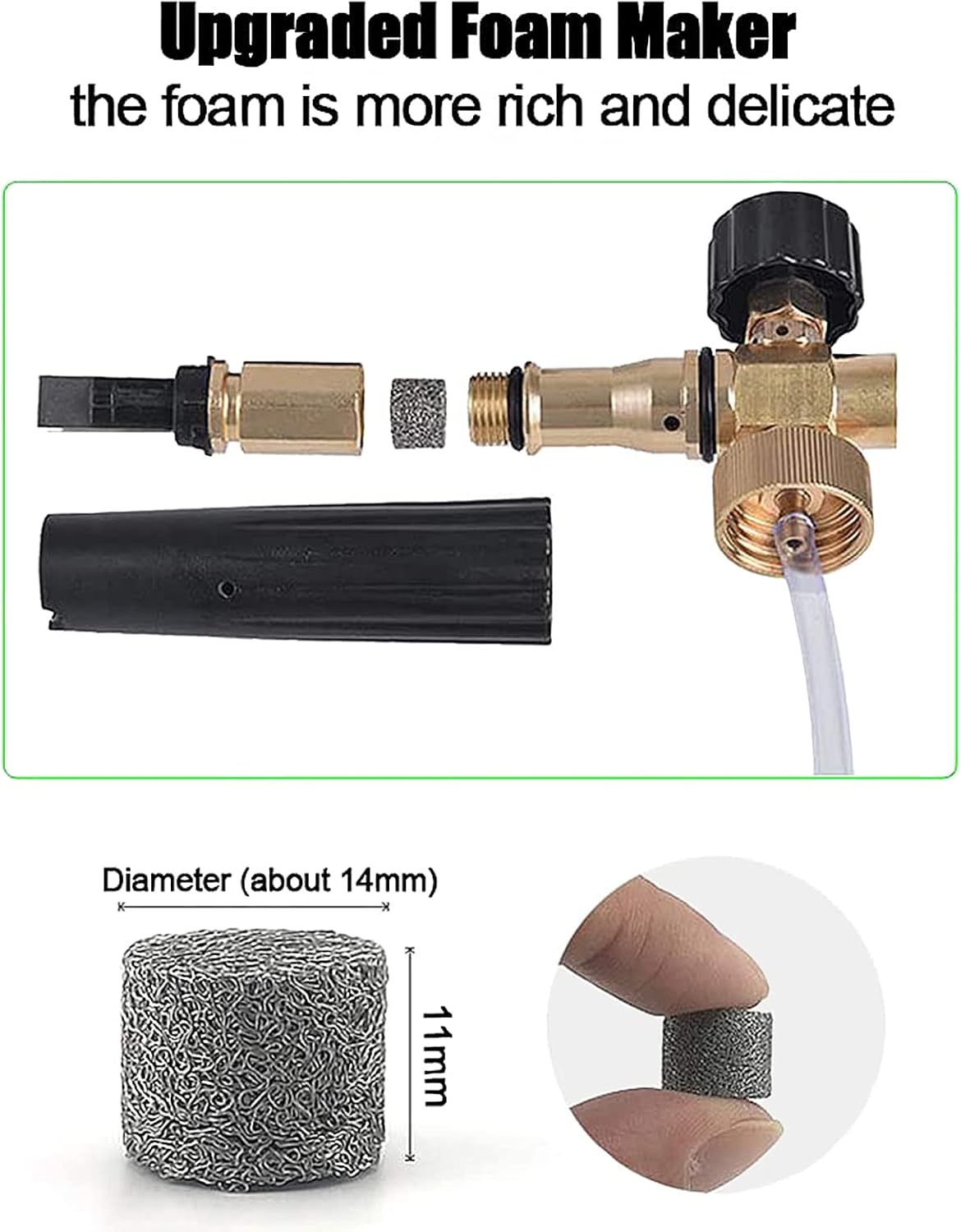 OHAYORI Foam Cannon, Adjustable Pressure Washer Snow Foam Lance Foam