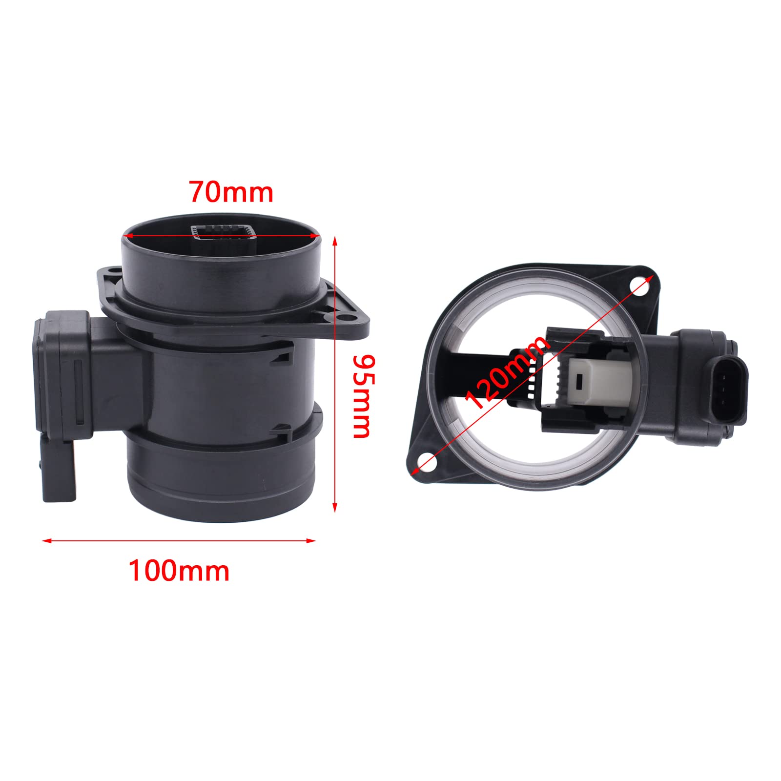 Doo Engy Luftmassenmesser Luftmengenmesser Sensor Luftmassensensor Luftversorgung für A1 8X A3 8P Golf 6 5K Plus für Passat B6 B7 3C für Polo 6R für Caddy 3 2K