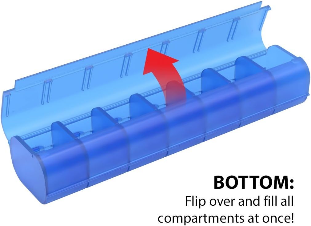 Box with 72 similar items/// EZY DOSE Weekly (7-Day) Pill Case, Medicine Planner, Vitamin Organizer, X-Large Compartments, Easy Fill All Compartments at Once, Convenient and Easy to Use, Color May Vary, BPA Free 1x a day - Pill Organizer