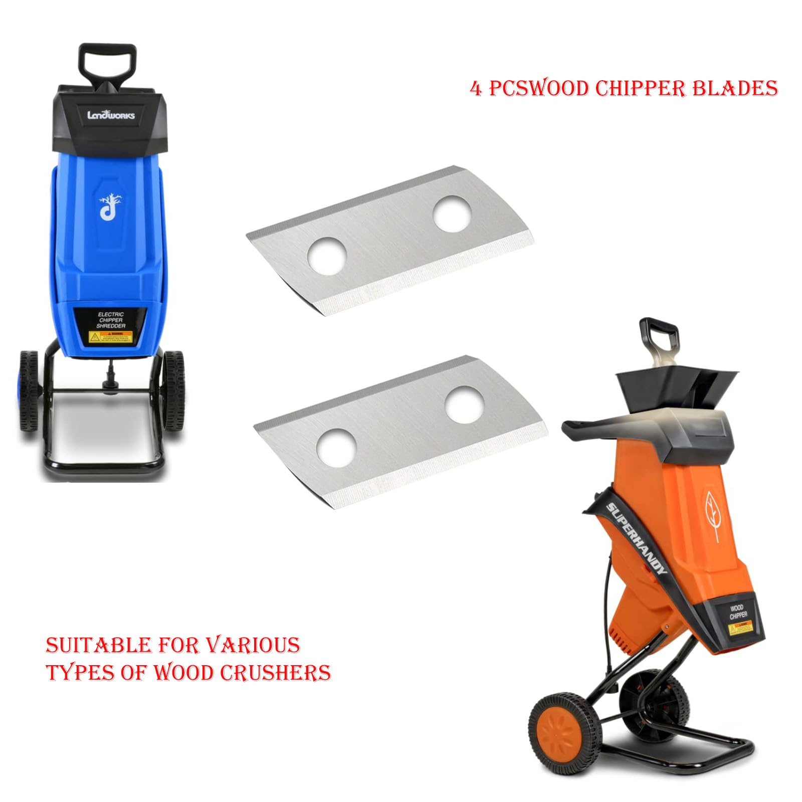 Amazon.com : 2PCS Wood Chipper Blades Compatible with Yeryork