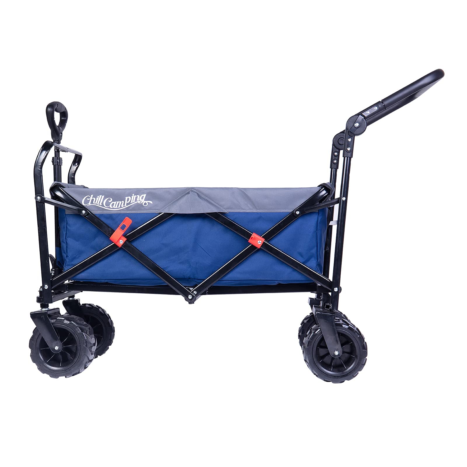 Buy Push and Pull Beach Wagon with Big Wide Rubber Wheels, All Terrain