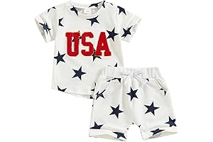 Baby Boy Girl 4th of July Outfit Toddler Patriotic Clothes