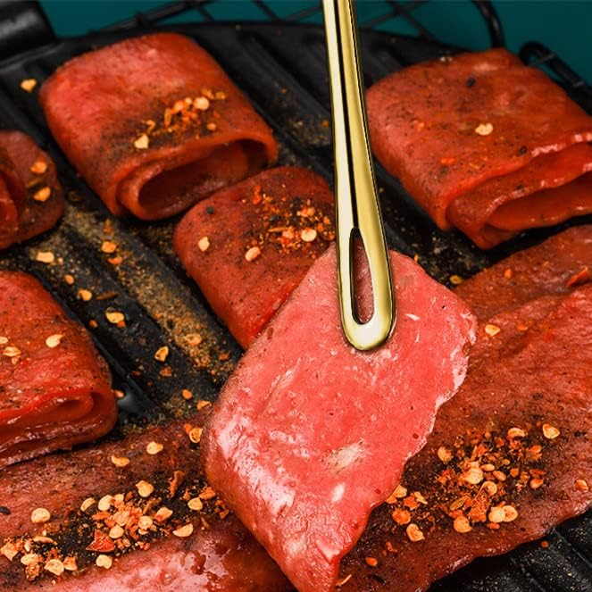 Miniatura 6 de Juego de pinzas coreanas para barbacoa, pinzas de barbacoa coreanas, pinzas para parrilla, pinzas de cocina para cocinar, pinzas de carne de acero