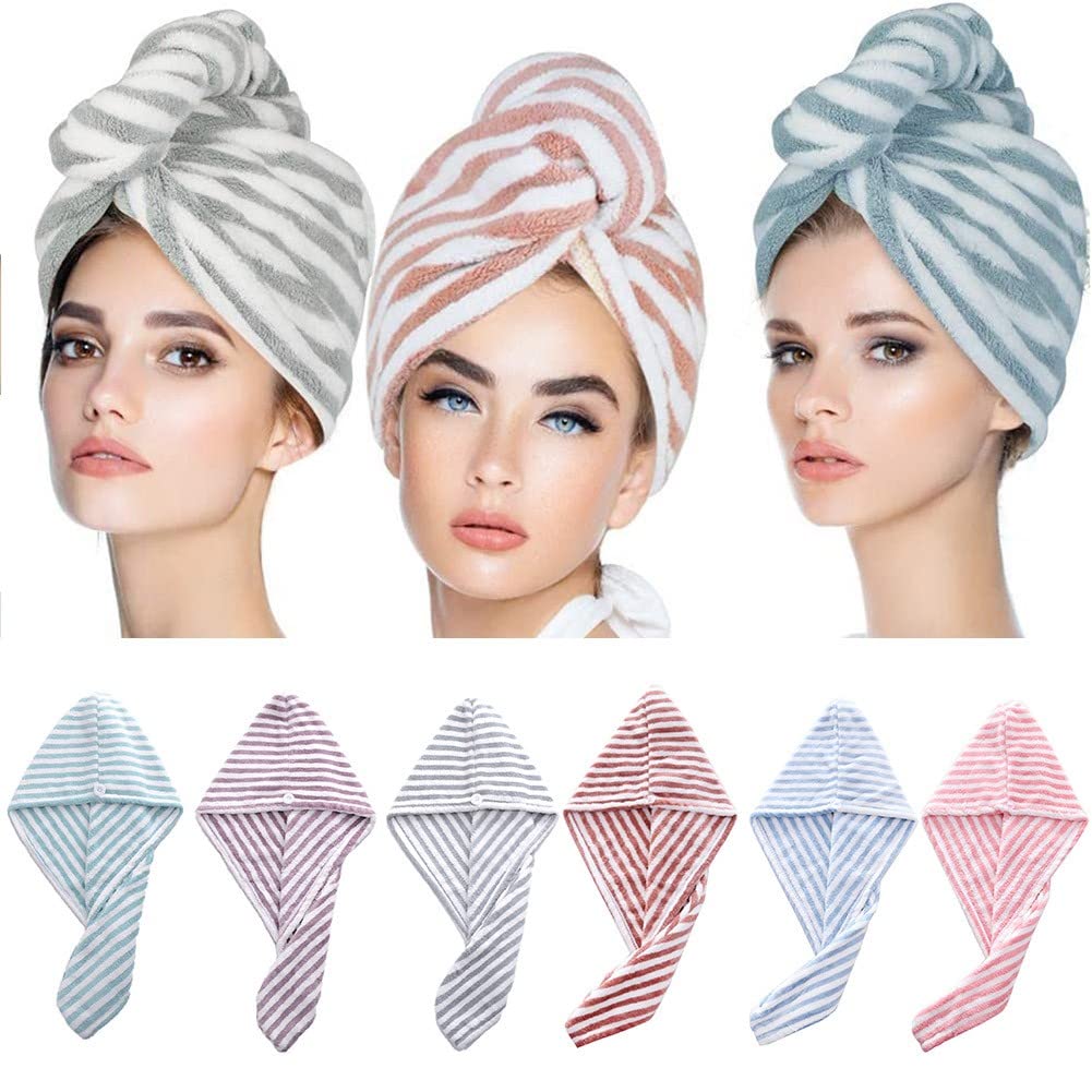 Hairaco Mikrofiber Haarhandtuch – Supersaugfähig, Frizz-frei, Für Frauen