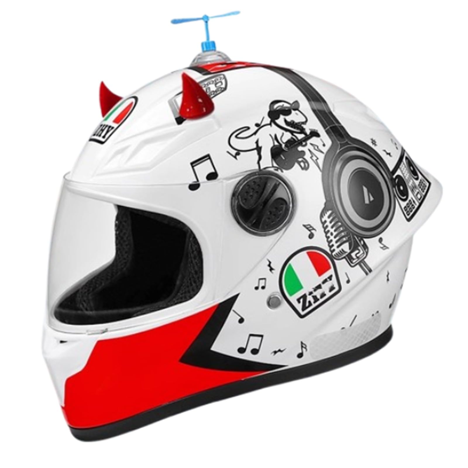 Casque Intégral pour Enfants, Moto, Scooter Électrique, VTT, Homologué avec Pare-Soleil pour Garçons Et Filles De 3 À 10 Ans