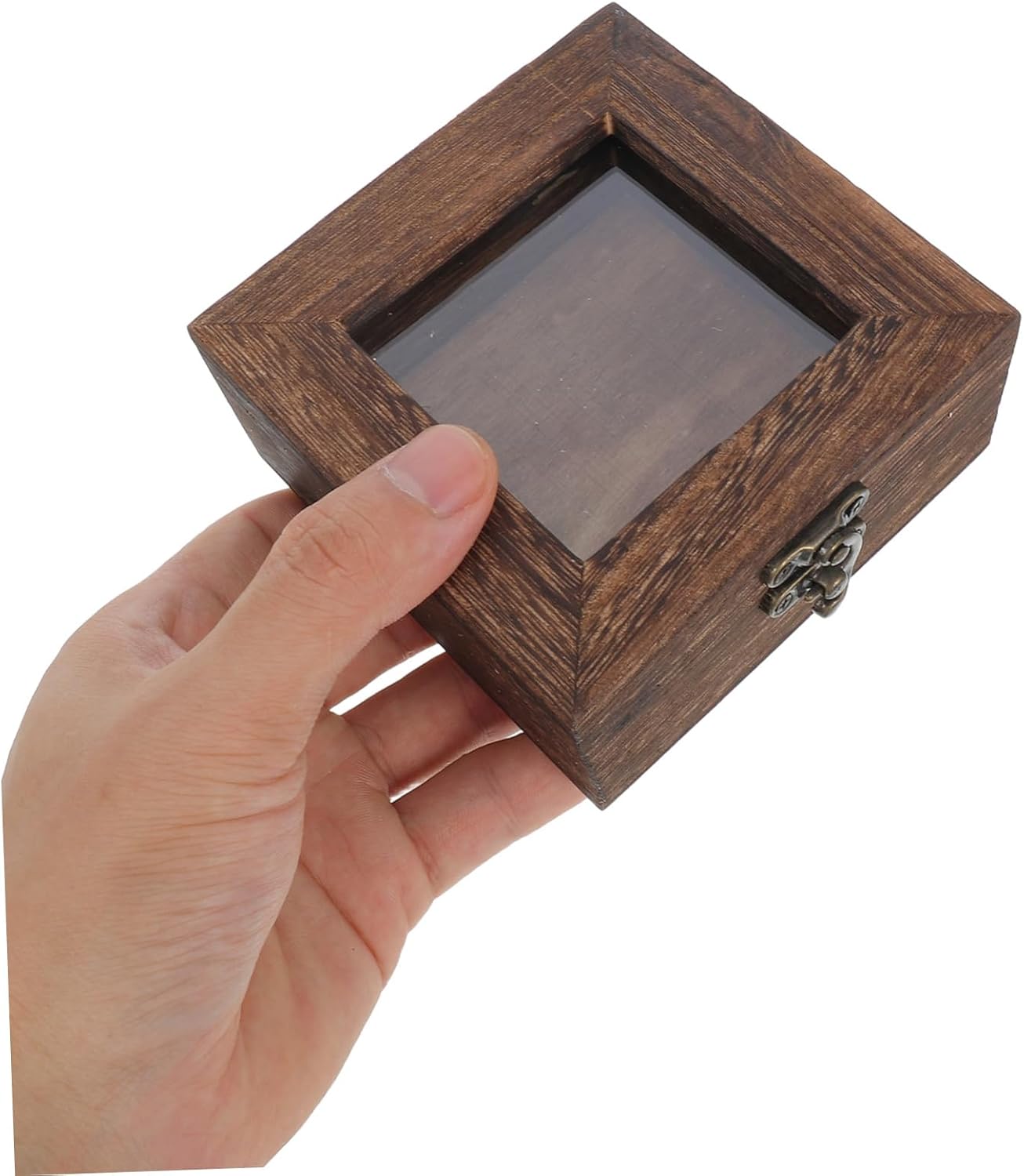 2pcs Butterfly Display Case Rustic Insect Shadow Box for Specimen Storage High Transparency Wood Frame for Collecting and Displaying Butterfly Specimens