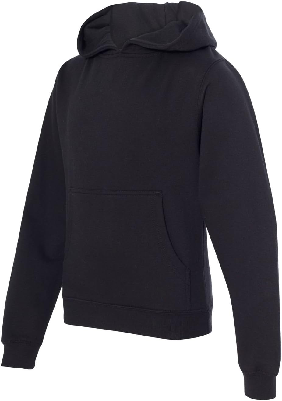 Independent Trading Co. Youth Midweight Hooded Pullover Sweatshirt M Black - Image 2