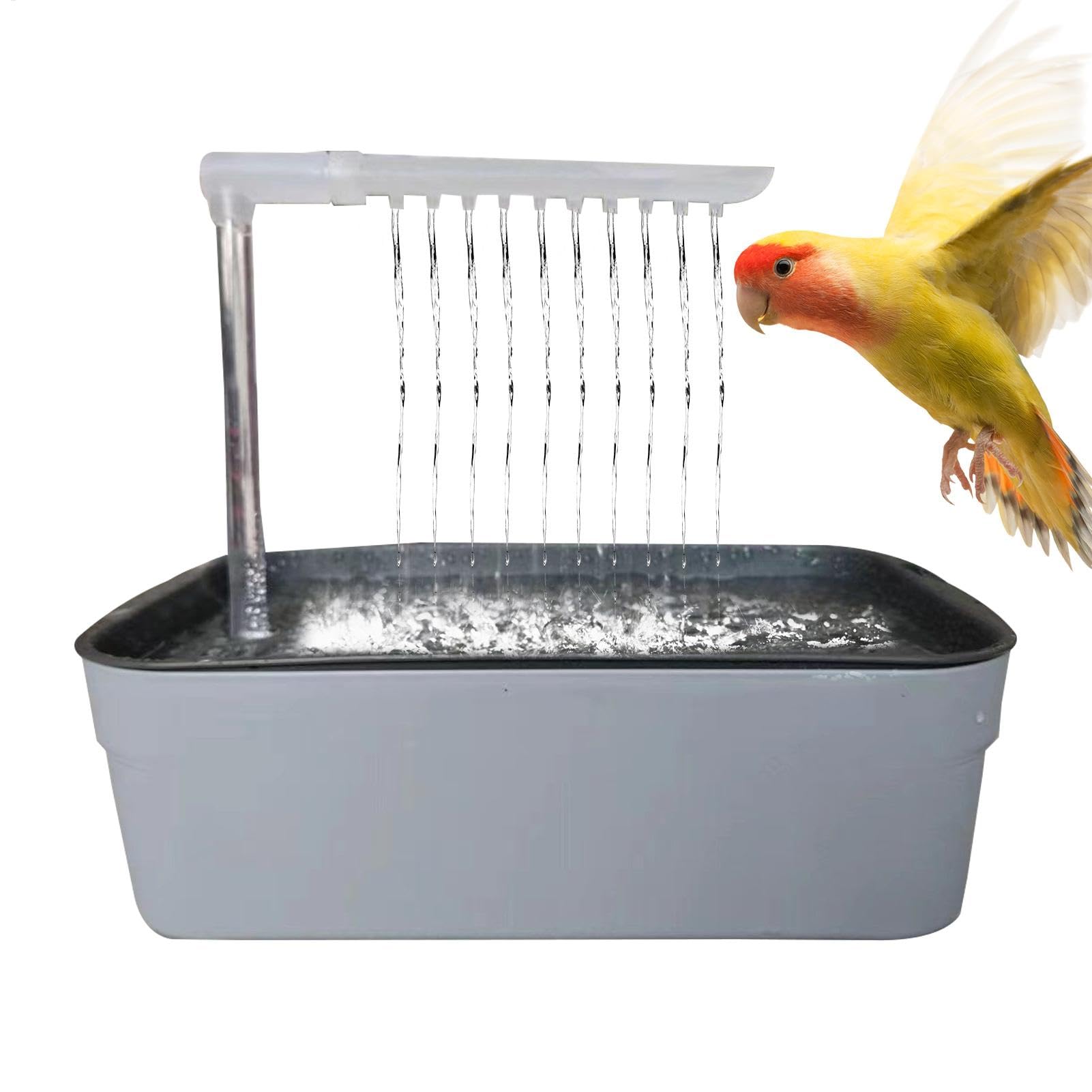 Parrot Bath, Parrot Bath Parrot Automatyczna wanna | Wanna z wanną na wannę zasilaną przez USB, zabawki do kąpieli w klatce zwierząt domowych dla małych ras średniej