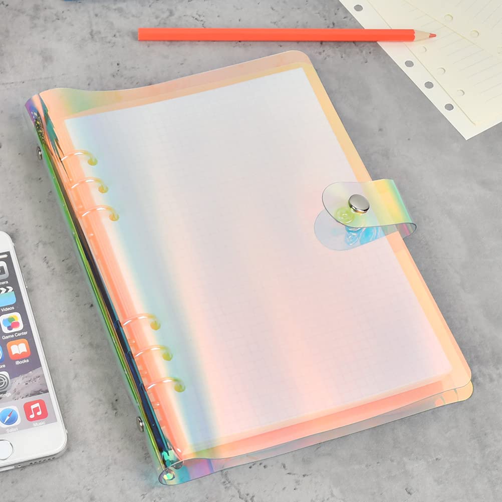 Amazon.co.jp: Idealeben 2本セット 虹色 システム手帳バインダー6穴