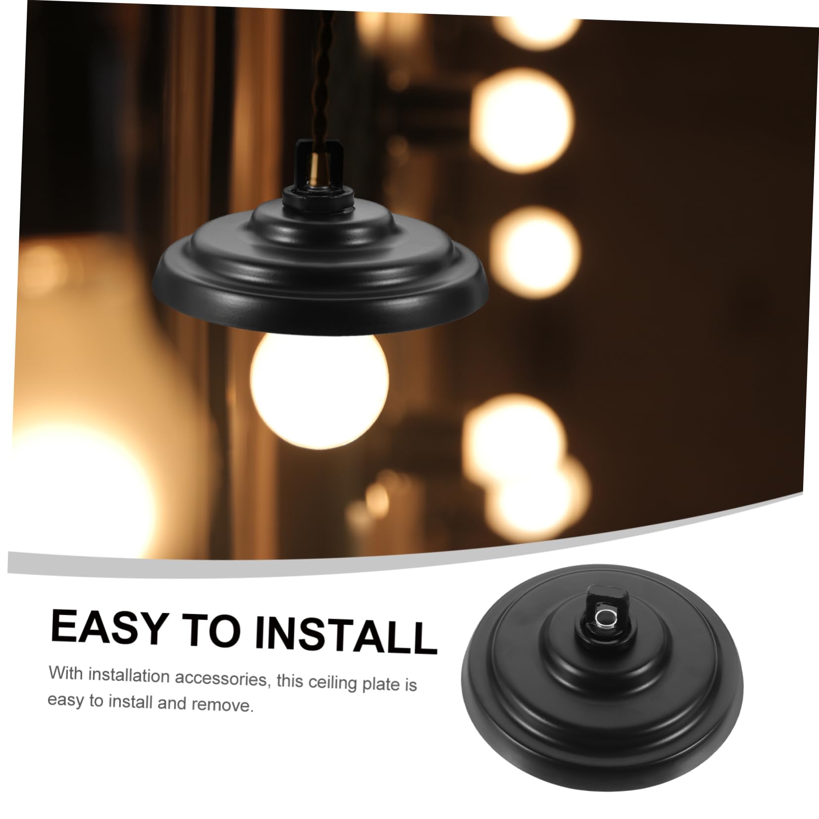 PRETYZOOM 4 Sätze Hängelampe Deckenplatte Vintage Pendelleuchte Montageplatte für Lichtinstallationen Diy Lampenhalter Retro für Deckenleuchten und Kronleuchter