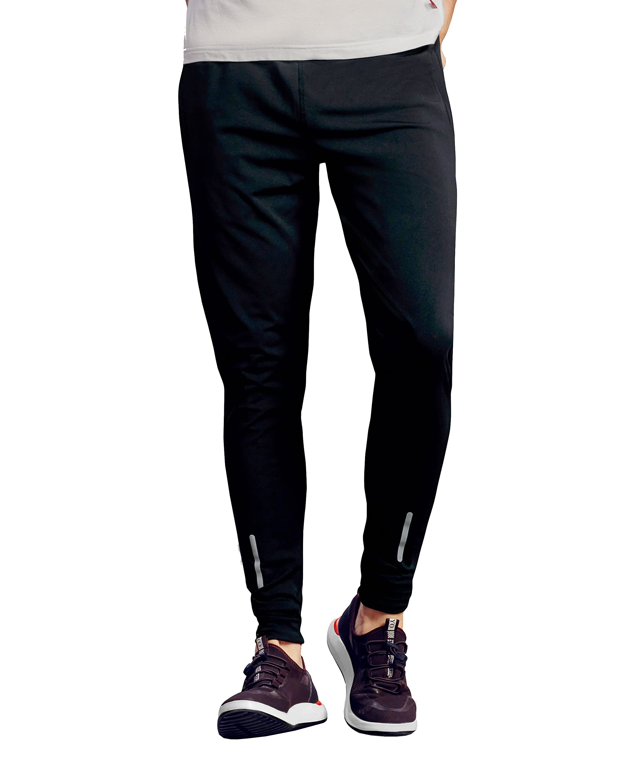 SWADESI STUFFDry Fit Track Pant for Men | Slim Fit Running Gym Stretchable Jogger