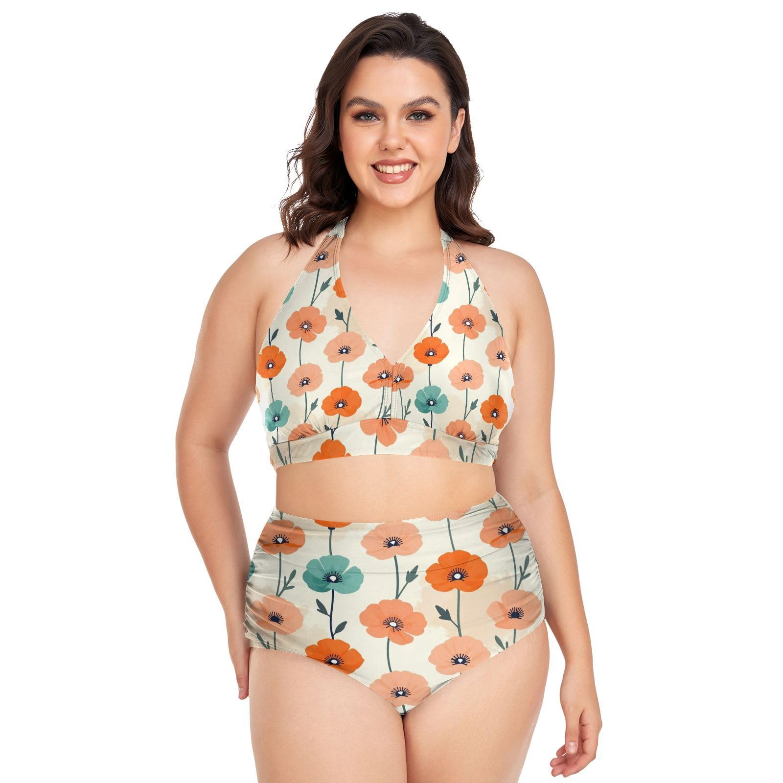 FRODOTGV Costumi da bagno donna taglie forti L-4XL