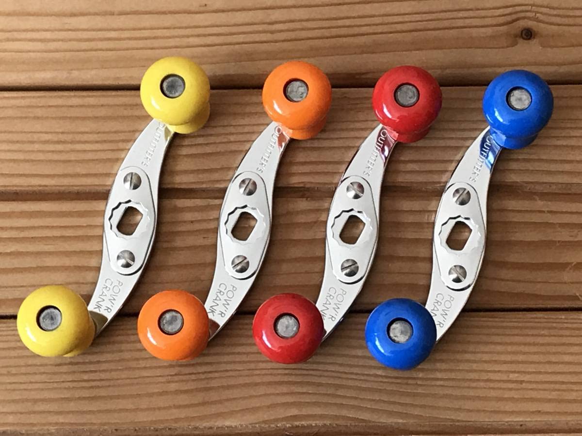 アウトフィッターズ パワークランクハンドル Cブルー 70mm