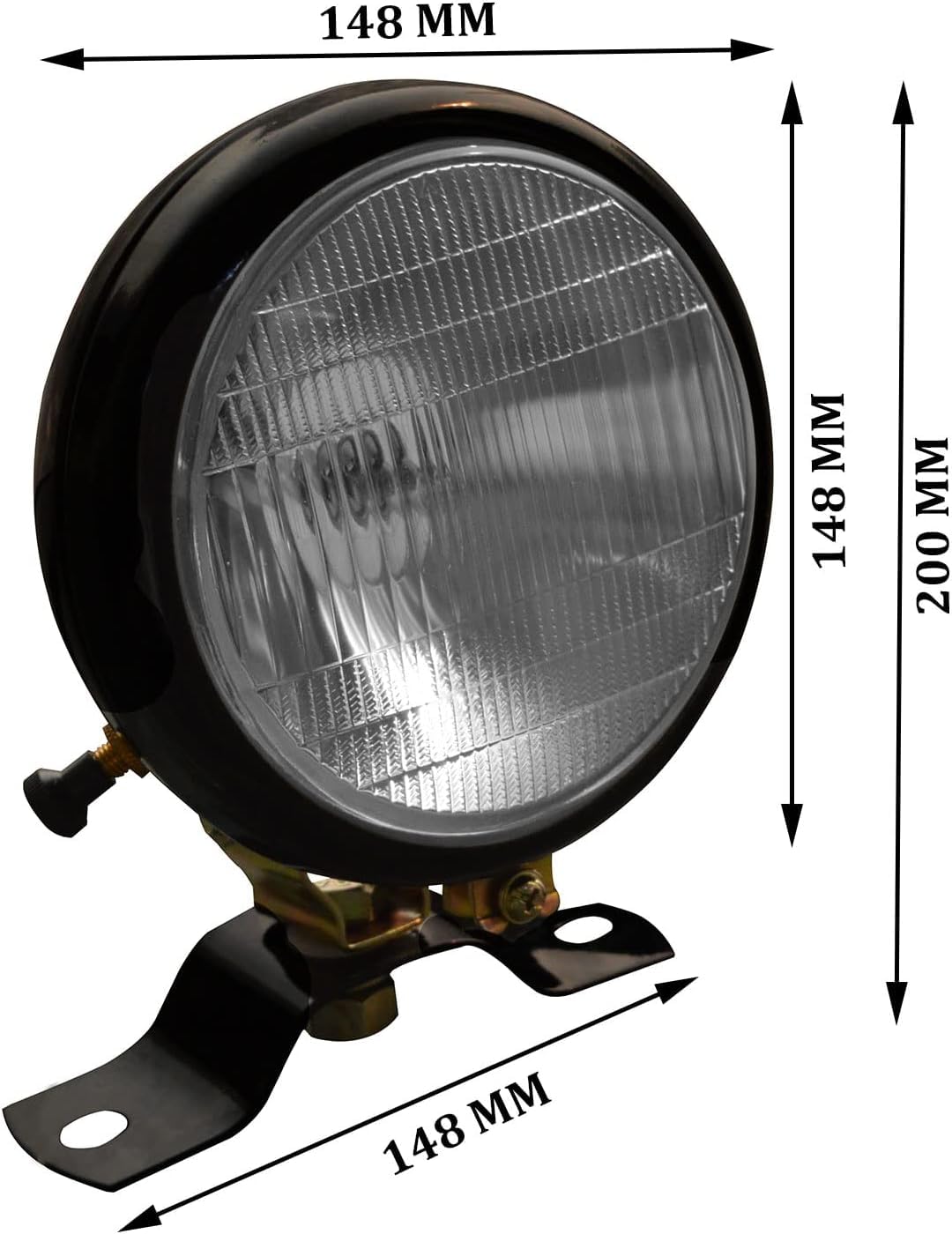 Luci per Trattore Nero 12 Volt Gruppo Lampada per aratro Luce per aratro con Interruttore Adatto per Massey Ferguson 1000 1200 100 200 2600 2700 e Altri trattori