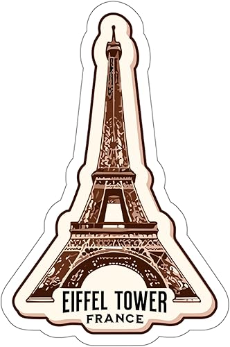 Adhesivo de la Torre Eiffel de Francia  Calcomanías de vinilo y calcomanías impermeables  Calcomanías estéticas para portátiles, botellas de agua,