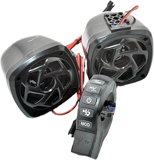 Pokronc De Audio para Motocicletas,de Altavoces con Amplificador para Motos y Vehículos | Accesorios de Conducción Versátiles y Potentes para Adultos y Adolescentes – Disfruta Música en Carretera