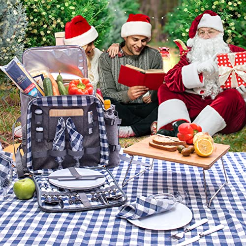 Family Picnic Backpack for 4 Holiday Picnic Backpack for 4 with