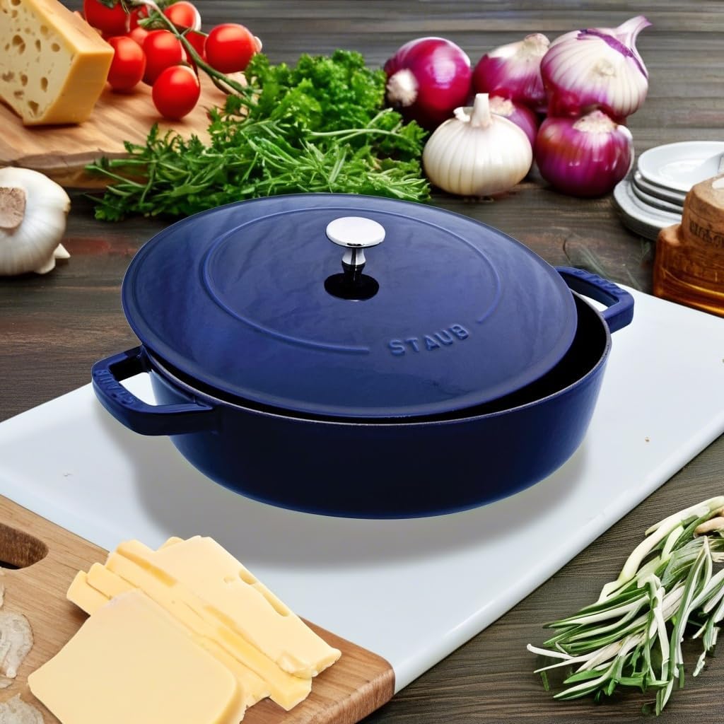 Staub Braiser, Dark Blue, 4 qt. - Dark Blue