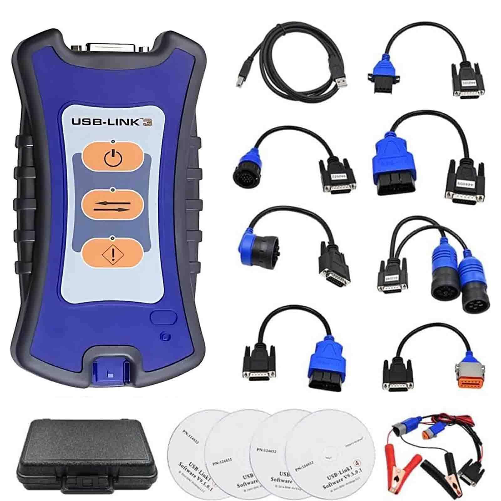 PixCy Nexiq USB Link 3 + Wireless Vehicle Interface,Diagnóstico Profesional para Motores Diésel y OBD-II,Información de Reparación Integrada,Escáner para Flotas de Camiones