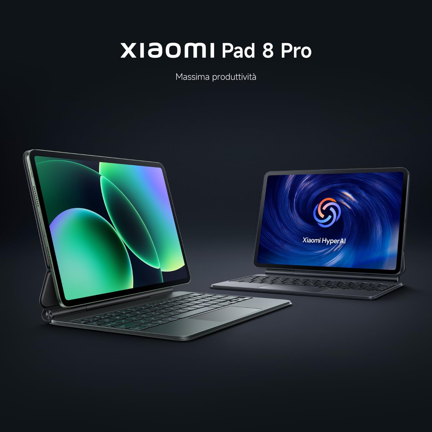 XIAOMI Pad 8 Pro, Tablet 11,2'', 12+512 GB, Snapdragon® 8 Elite, Batteria 9200 mAh, Display cristallino 144 Hz, HyperAI, Grigio, Garanzia 2 anni del produttore+1 anno extra, Caricatore non incluso