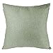 ITD HOME - Funda Cojín de Algodón Lino para Sofás, Fundas Cojines 45 x 45cm Talla Unica, Funda de Almohada para Camas, Coches, Salones, Sillones (Verde Oliva)