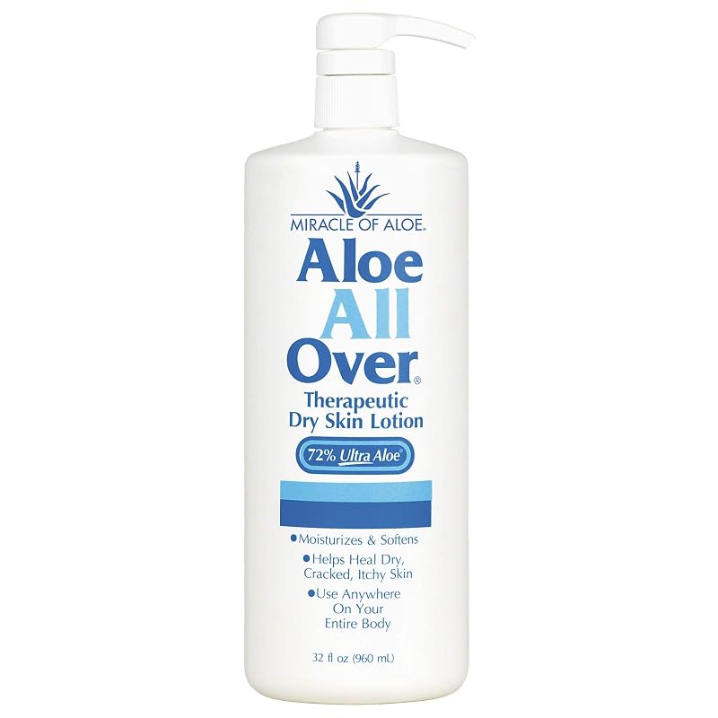 Loção corporal Miracle of Aloe com aloe vera, camomila e vitamina E, 32 oz