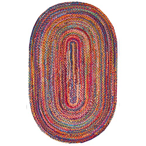 nuLOOM Tapete Bohemio Trenzado a Mano 3x5 Ovalado miniatura 2