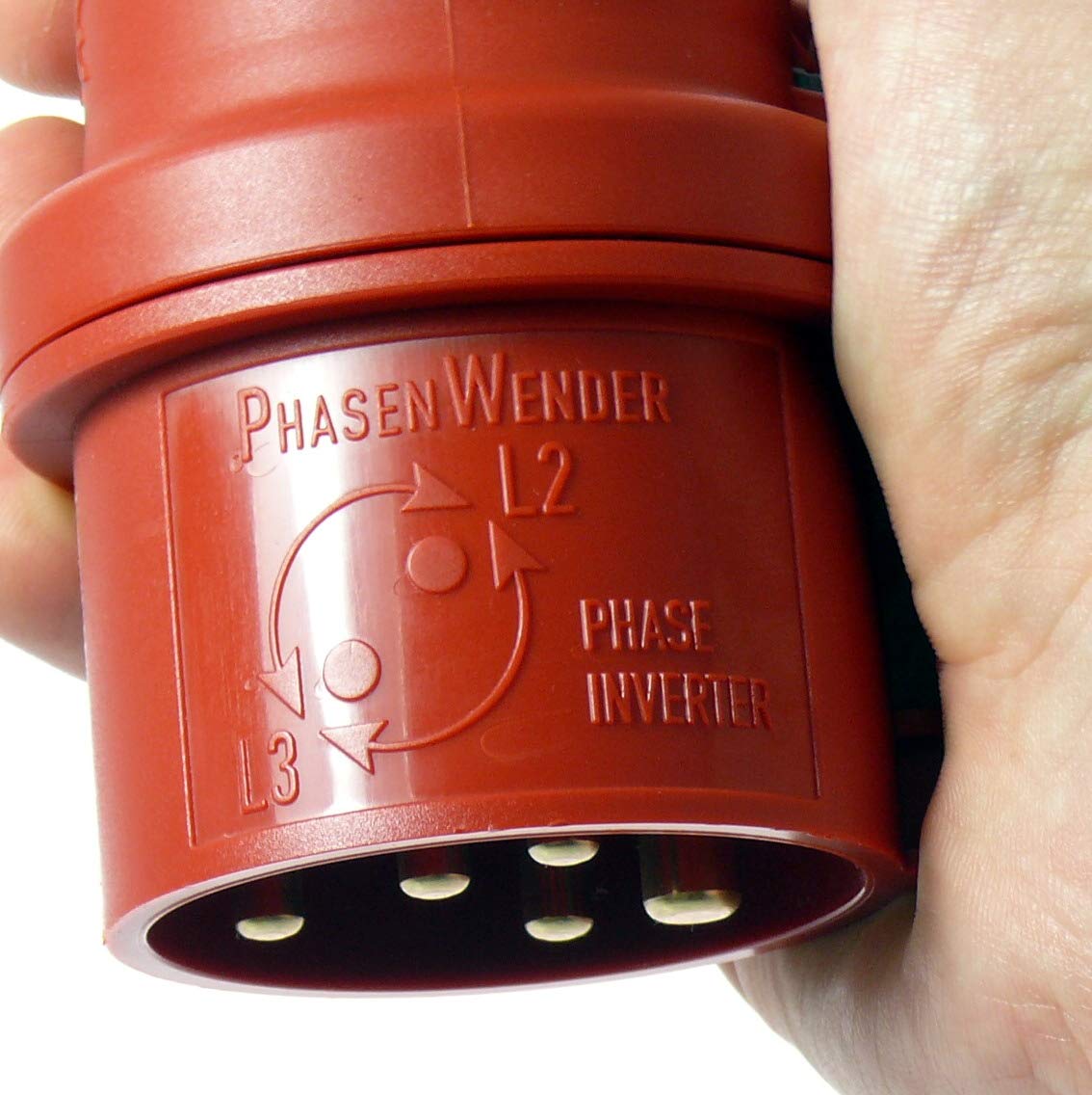 CEE Starkstromkabel Starkstromverlängerung Verlängerungskabel Starkstrom Gummiverlängerung H07RN-F 5X2,5mm² Phasenwender 5P 16A 400V Kraftstromkabel Außenbereich 15m