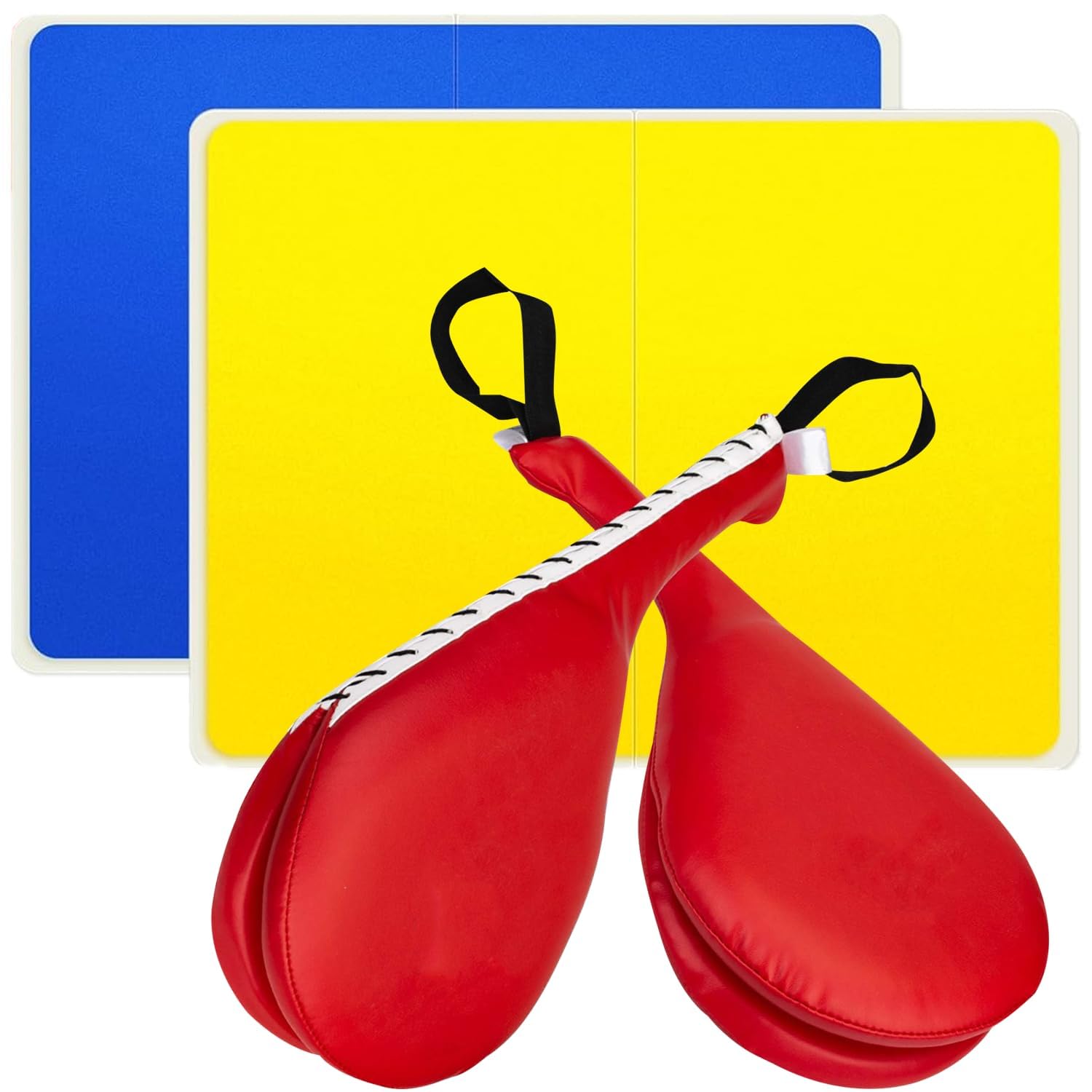 Taekwondo Rebreakable Boards Set, Martial Arts Training Equipment with 2 Breaking Board & 2 Taekwondo Kick Pad for Kids Adults Beginners, Punching Pad Pratice Kit for Boxing, Karate, Sparring