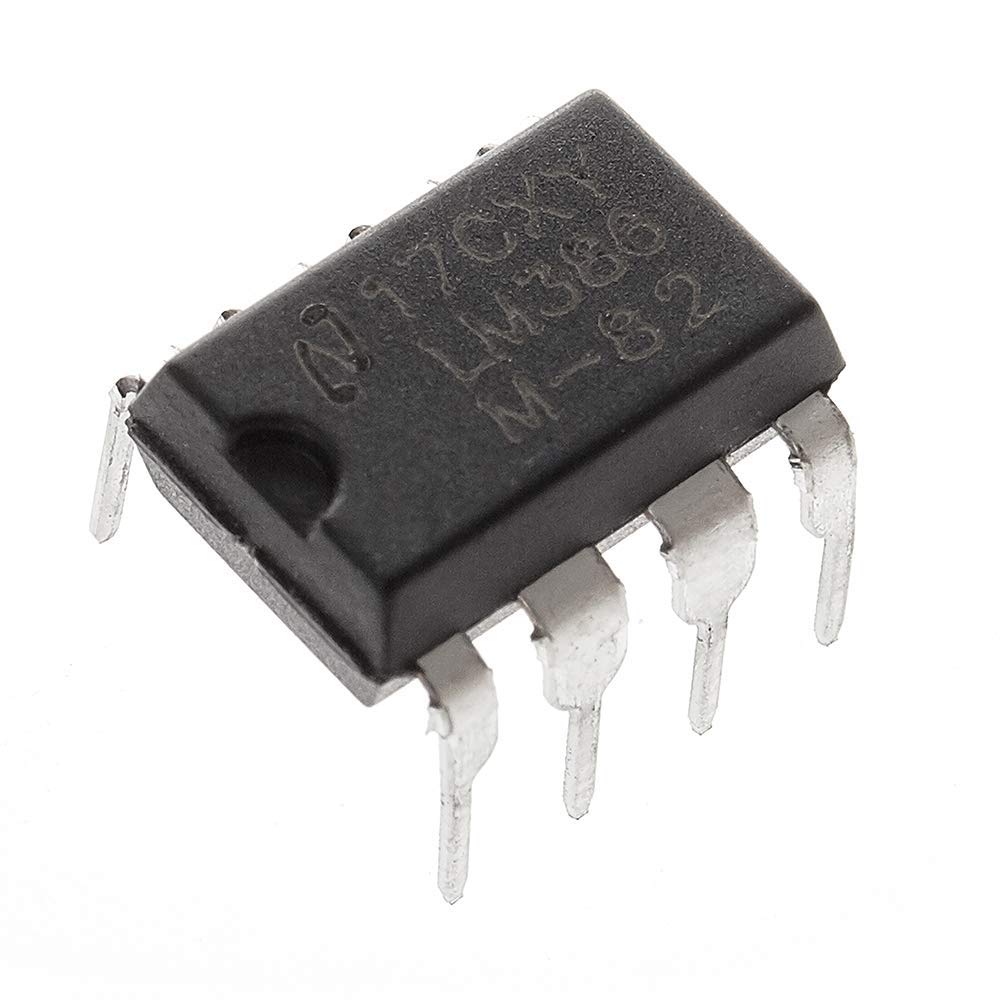 LM386N LM386 - Amplificatore di potenza audio a bassa tensione, 10 pezzi, 300 kHz, 8 pin, PDIP Mono, DIP-8