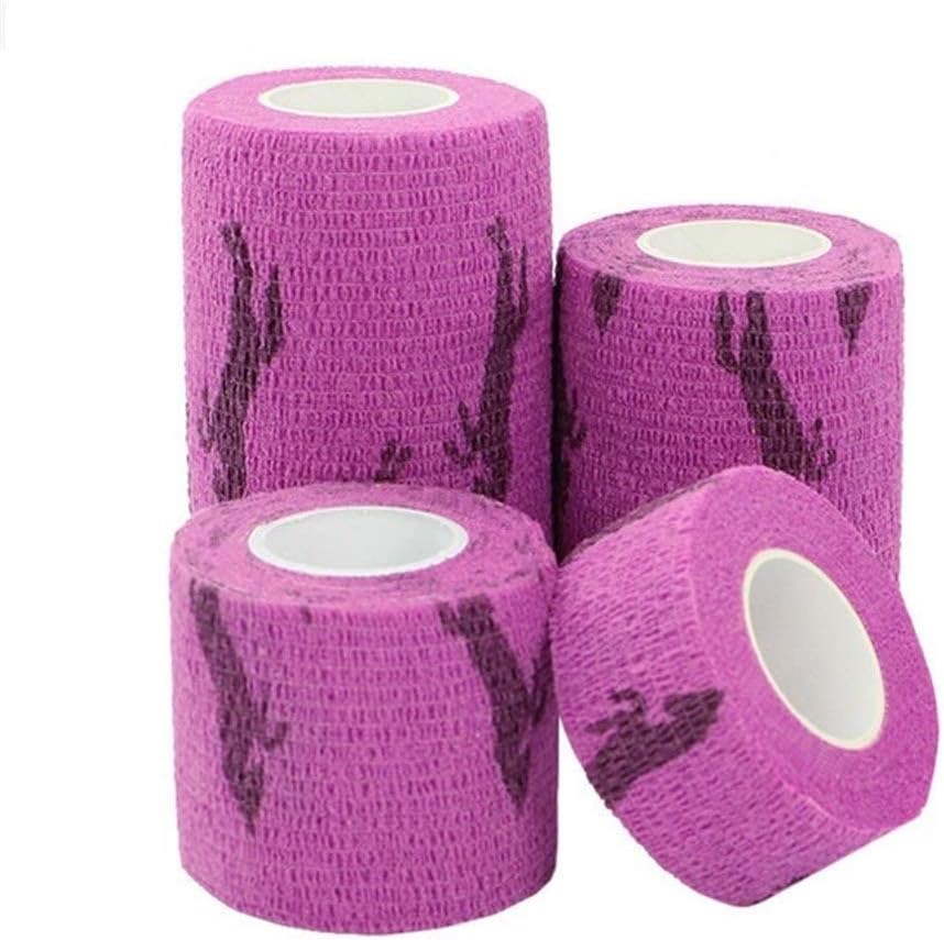 WNAVX Vendaje 12pcs / Lot se Divierte el Athletic Cinta autoadhesiva Vendaje de Primera Calidad Estirable for Mascotas elástico cohesivo Vendaje Elastoplast Alta flexibilidad