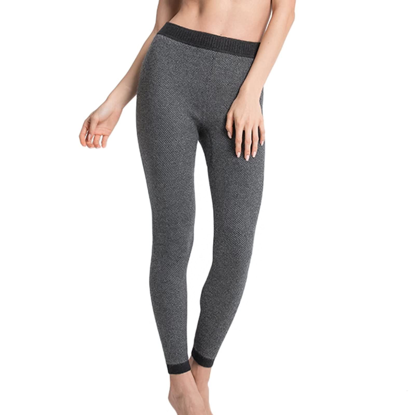 Donna Pantaloni Termico Biancheria Intima Pantaloni per Inverno 98.5% Cashmere Leggings Pantaloni Caldi