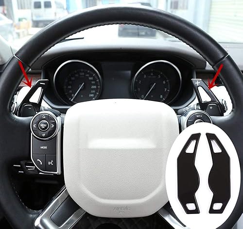 Aleación de aluminio Volante Paletas de cambio de engranajes Accesorio de coche para Land Rover Discovery 4 LR5 L462 Sport Evoque Vogue para Jaguar