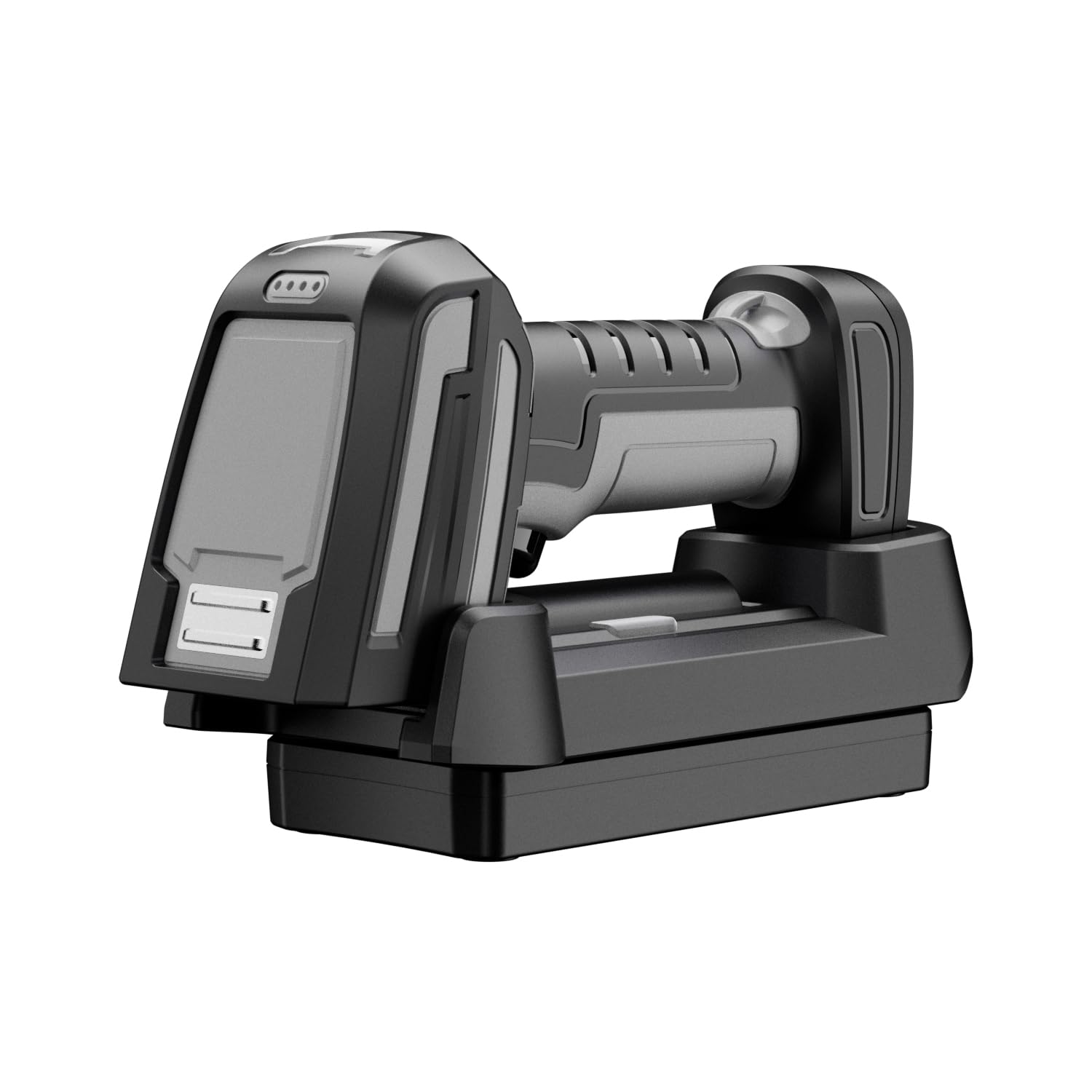 NETUM Ultra-Rugged Industrial Barcode Scanner Extended Range up to 7.87ft, Wireless 2D QR Code Scanner with Charging Stand, IP67 Waterproof and Dustproof, Support USB HID RS232 Bluetooth -GY60U