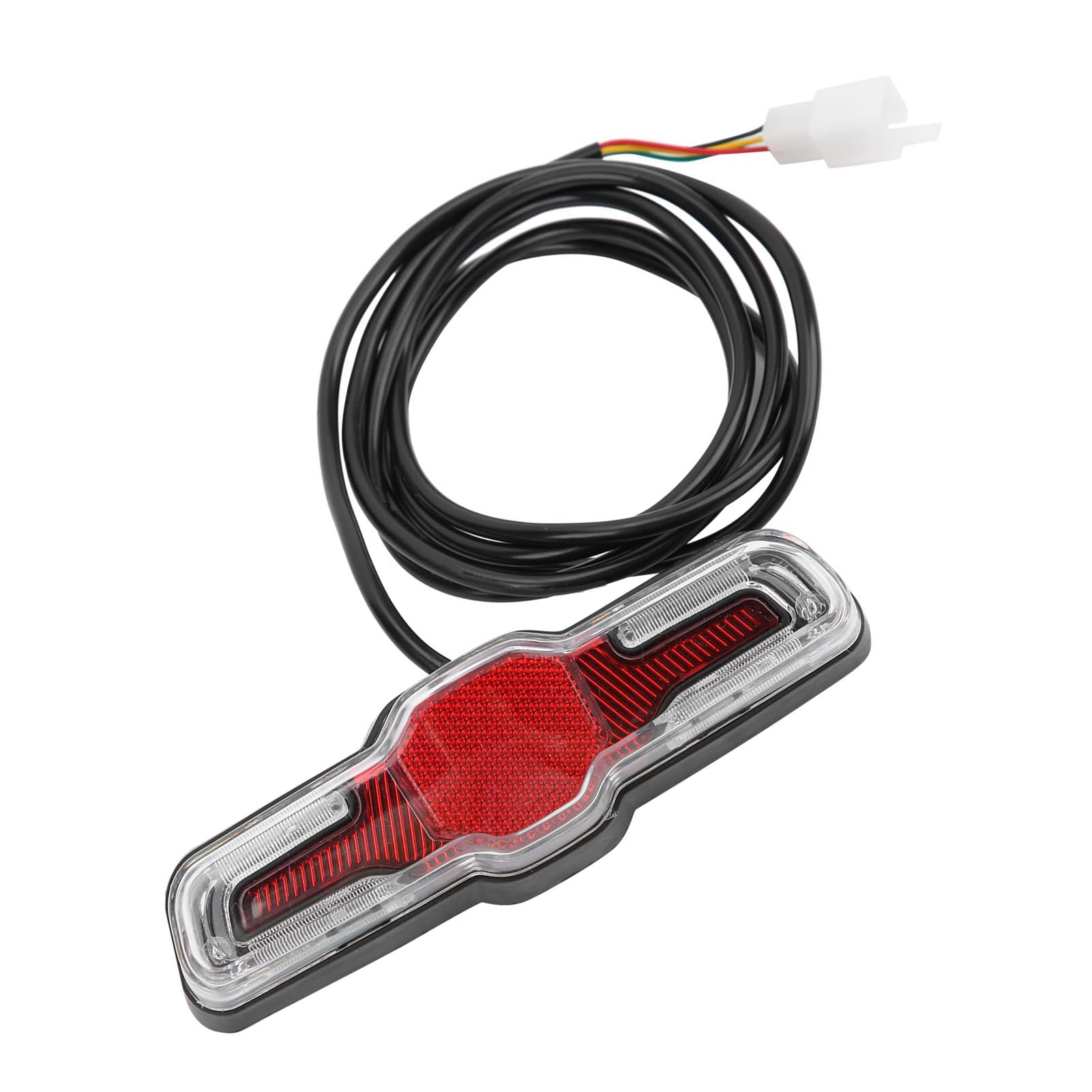 Fanale Posteriore per Bicicletta Elettrica a 5 LED, Fanale Posteriore in ABS 36V/48V/60V con Buona luminosità e Tenuta, Facile Installare Accessori per Ciclismo Notturno di