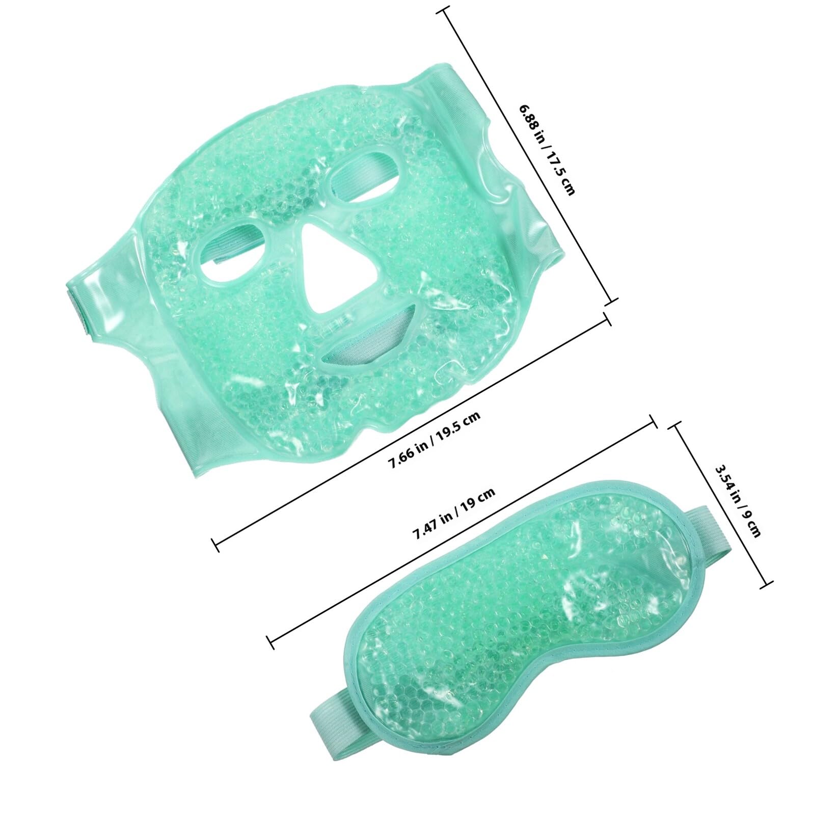 Maschera Gel per Occhi Rinfrescante Sfere, Riutilizzabile