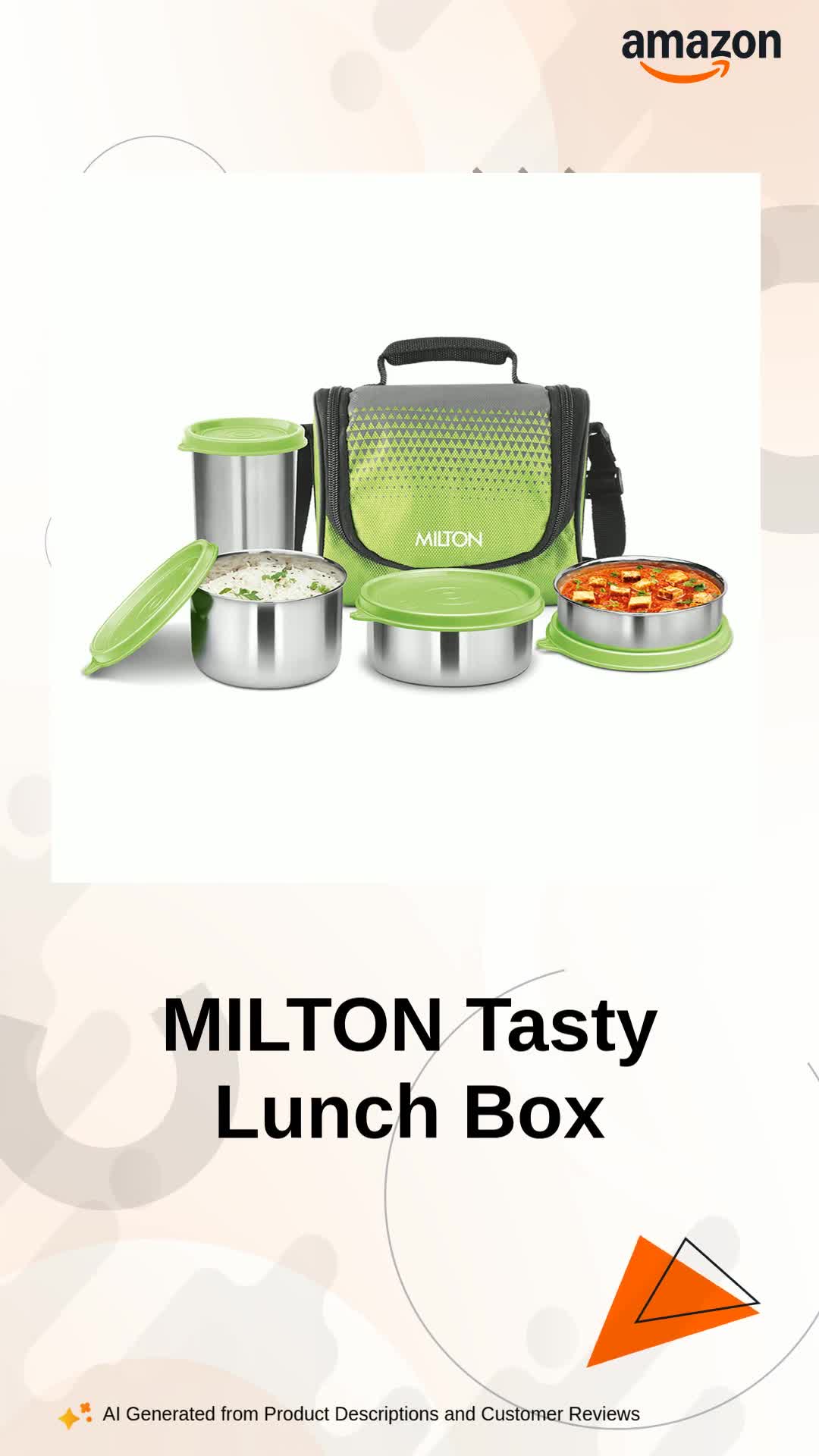 Buy MILTON Tasty 3 Stainless Steel Combo Lunch Box, 3 Containers