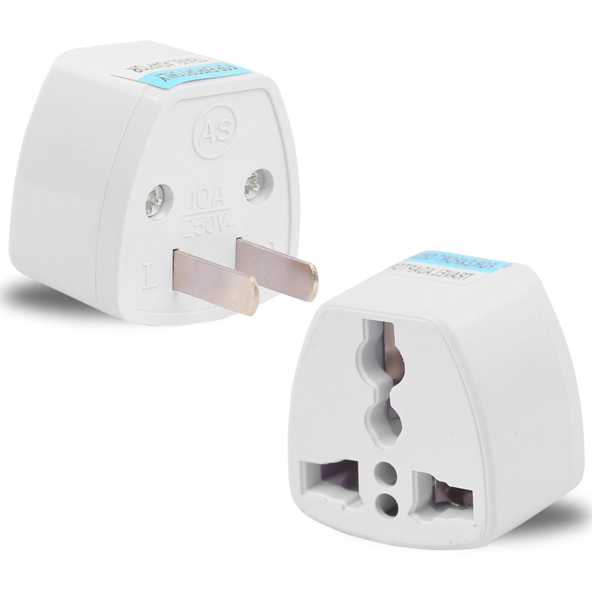 India to USA Converter Plug | Travel Adapter 2-Pack: Universal Type A Plug Adapter for US, Canada, Mexico, Japan, Thailand | for Indian Decices | Compatible with Laptop, Camera, Chargers (10A 250V)-image-31
