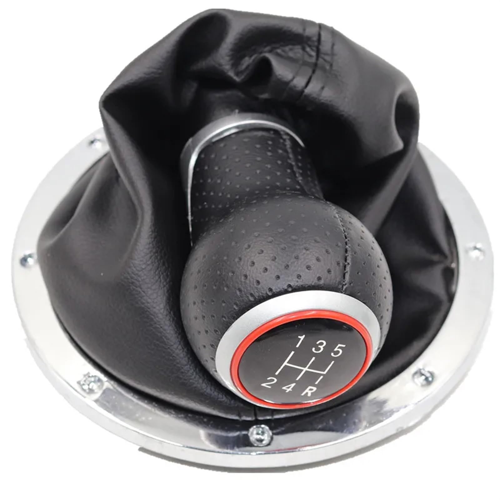 Tkxvcejv 12345R Type 8 Car Gear Shift Stick Knob For Vw For Gol For Pointer For Saveiro For Parati 2004-2010 Gear Shift Knob Lever Shifter Gaiter Boot(12345R Type 8)